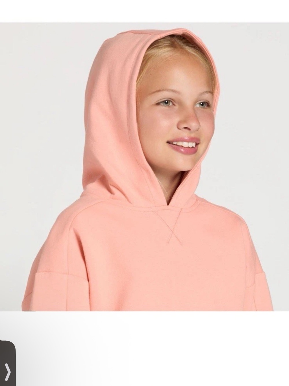 NWT DSG Girls Summer Peach 🍑 Crew-Neck Hoodie Sz S M & L $35 - Picture 4 of 5